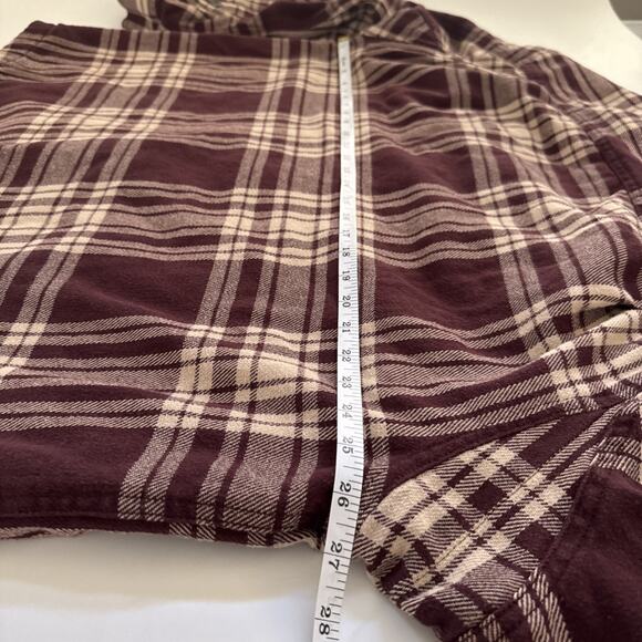 Duluth Trading Co Flannel Shirt Heavyweight Plaid Insulated Shacket XL Jacket - Picture 9 of 10